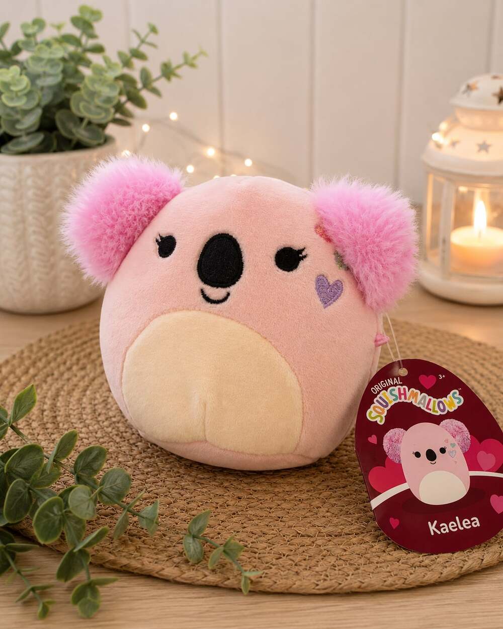 Squishmallows Kaelea the Pink Koala Valentine Plush Stuffed Animal